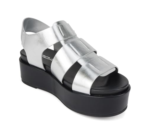 Image of Soda inchBossi ~ Women Round Toe Flatform Fisherman Wedge Sandals with Adjustable Buckle