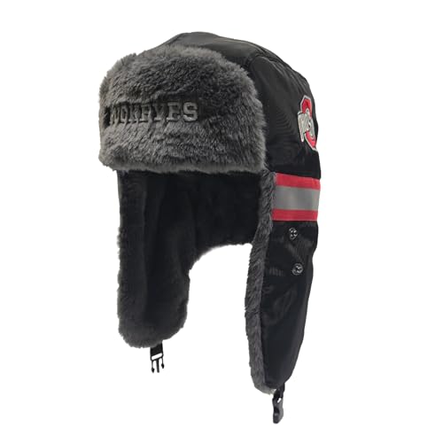 Gorra aviador reflectante NCAA Ohio State Safety negra miniatura 3