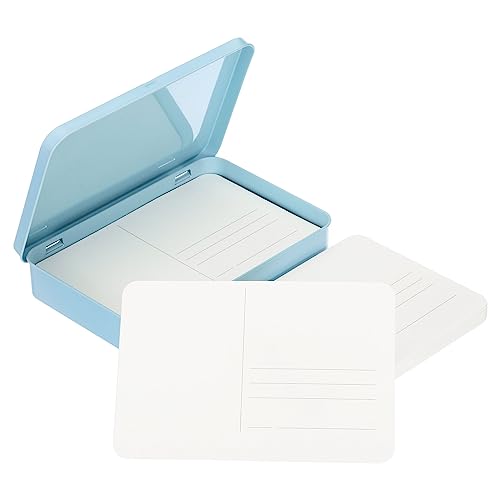 PATIKIL 24 Sheets Watercolor Postcards 4x6 Blank Watercolor Paper Post Cards 140lb/300gsm Journal 100% Cotton Paper Bulk for Mailing Paint DIY Art Invitations Greeting Blue - Smooth