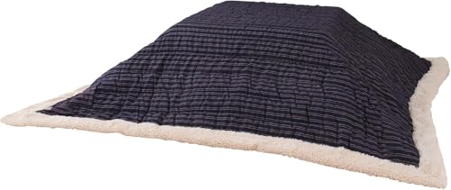 ROOM ESSENCE Kotatsu Futon Comforter, Square, 74.8'x74.8' (190x190cm), Navy KK-139NV