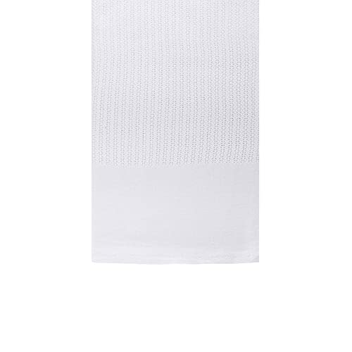 Linteum Textile Hospital Thermal Blanket 66X90 Inch 100% Cotton Breathable Soft & Cozy Open-Cell Weave Design Bed Blanket For Bed, Couch, Sofa Throw For All Season, 2.5 Lb (White, Twin) #TOP2