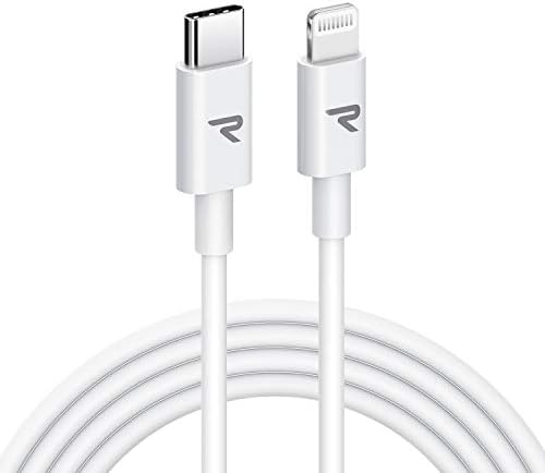 RAMPOW MFi Certified USB C to Lightning Cable 6.6ft - Fast Charging Charger Cable - 18W Power Delivery Charging Cable Compatible with iPhone 12 Pro Max 12 Mini 11 Pro Max XS Max XR X 8 SE iPad iPod