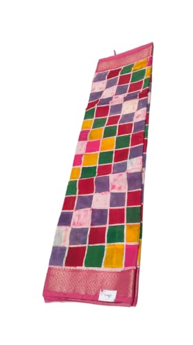 Drapify pink maheshwari silk saree – image 5