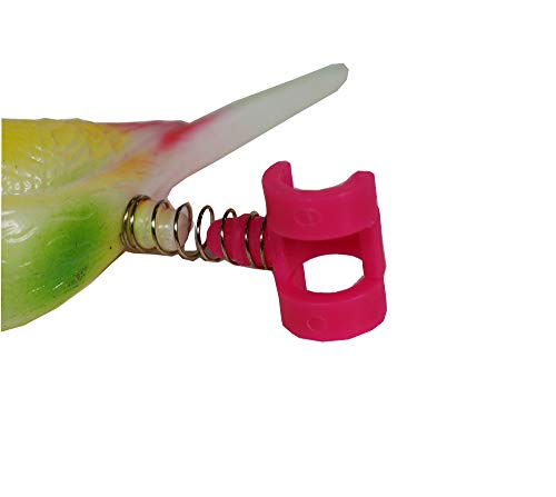 Image of Penn-Plax (BA509) Acrylic Bird Figure, Small size on spring | Easily attaches to cage | Give your bird a new friend