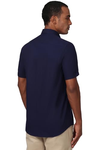 Image of Peter England Men's Solid Slim Fit Shirt