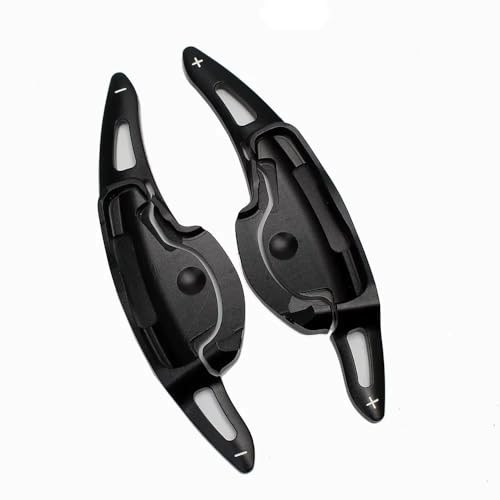 �p�h���V�t�^�[ ���� Compatible With Hyundai For Santafe TM 2018 2019 2020 2021 HEV For Hybrid �Ԃ̃X�e�A�����O�z�C�[���p�h���V�t�g�G�N�X�e���V����(Black)