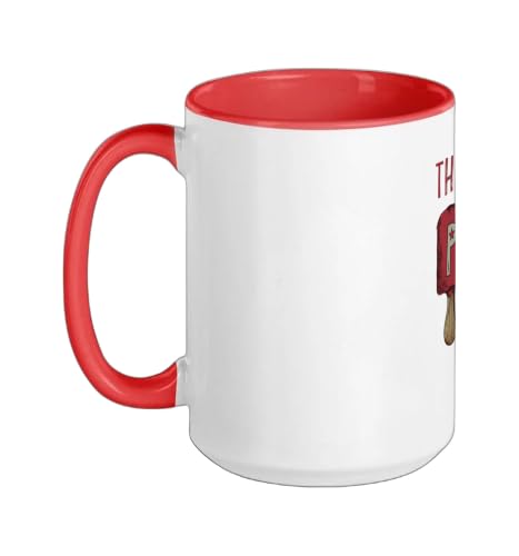 The Coolest Pop Patriotic Red White Blue Popsicle July 4th Ceramic Mug, Red/White, 15oz