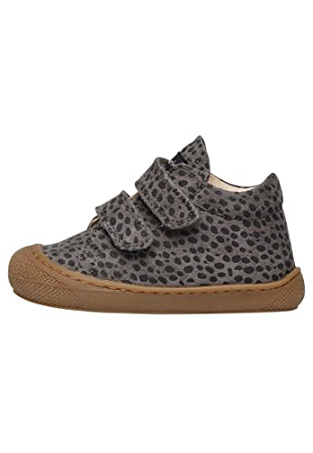 Naturino Cocoon VL-Chaussures Premiers Pas en Daim avec imprimé Animalier Anthracite 21 Cover