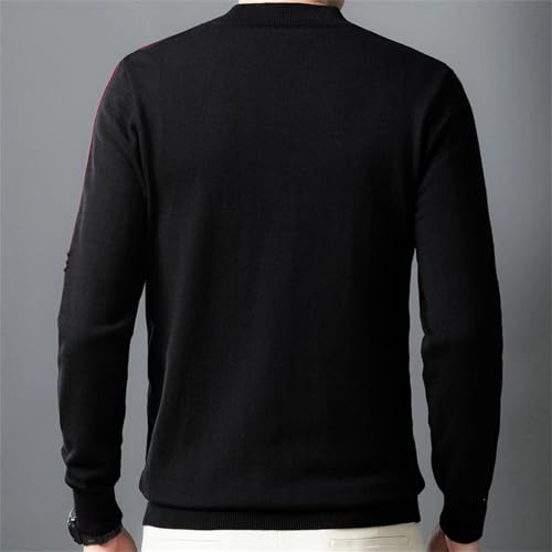 Sweater for Men Solid Color Comfortable Knitting Casual Clothing 5