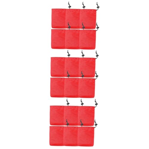 Pochon de rangement camping mini rouge pour organiser vos bijoux de voyage