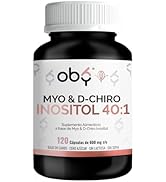 Oby | Myo y D-Chiro-inositol Ratio 40:1 | 120 capsulas | 2,050 mg porcion | Ingredientes Naturale...