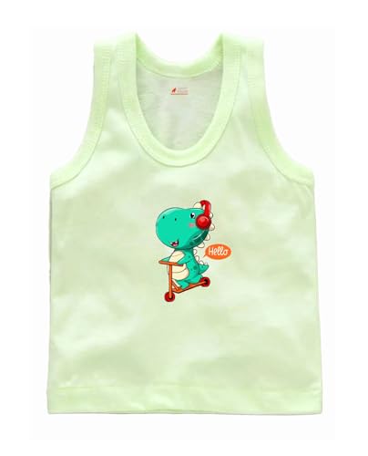 Image of Baby Boys Relaxed Fit White Cotton Vest | Lightweight, Breathable | Ganji | Banian | Baniyan | Kids Sando for Infant Newborn Toddler