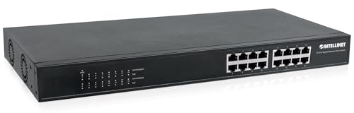 Image of Intellinet 16-Port Gigabit Ethernet Poe+ Switch - 220W Power Budget, 30W per Port, Auto Uplink Support, Rack-mountable - 3 Yr Mfg Warranty - 560993