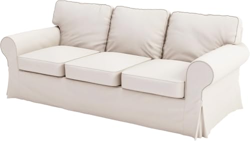 The Sofa Cover Replacement is Compatible for IKEA Three Seat or 3 seat Ektorp Sofa. Cover Only. Ektorp Slipcover (Beige Flax Polyester, 3 Seat Sofa) The Sofa Cover Replacement is Compatible for IKEA Three Seat or 3 seat Ektorp Sofa. Cover Only. Ektorp Slipcover (Beige Flax Polyester, 3 Seat Sofa)