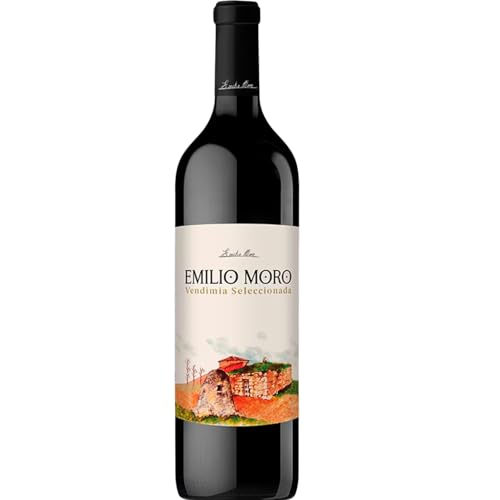 Emilio Moro - Vino Tinto Vendimia Seleccionada 2022 | Ribera del Duero | Crianza en roble francés | Fruta negra madura y regaliz | Tanino sedoso y estructurado | 100% Tempranillo | 1 Botella 75cl