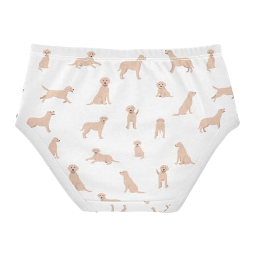 Girls' Underwear Cute Labrador Dog Cotton Stretch Comfort Toddler Panties2