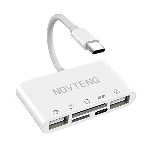Novteng USB C SD Card Reader, USB to USB C Camera Reader Adapter