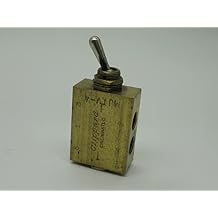 Clippard MJTV-4 4-Way Toggle Valve, Enp Steel Toggle, 1/8 NPT, 10.5 SCFM at 100 PSIG