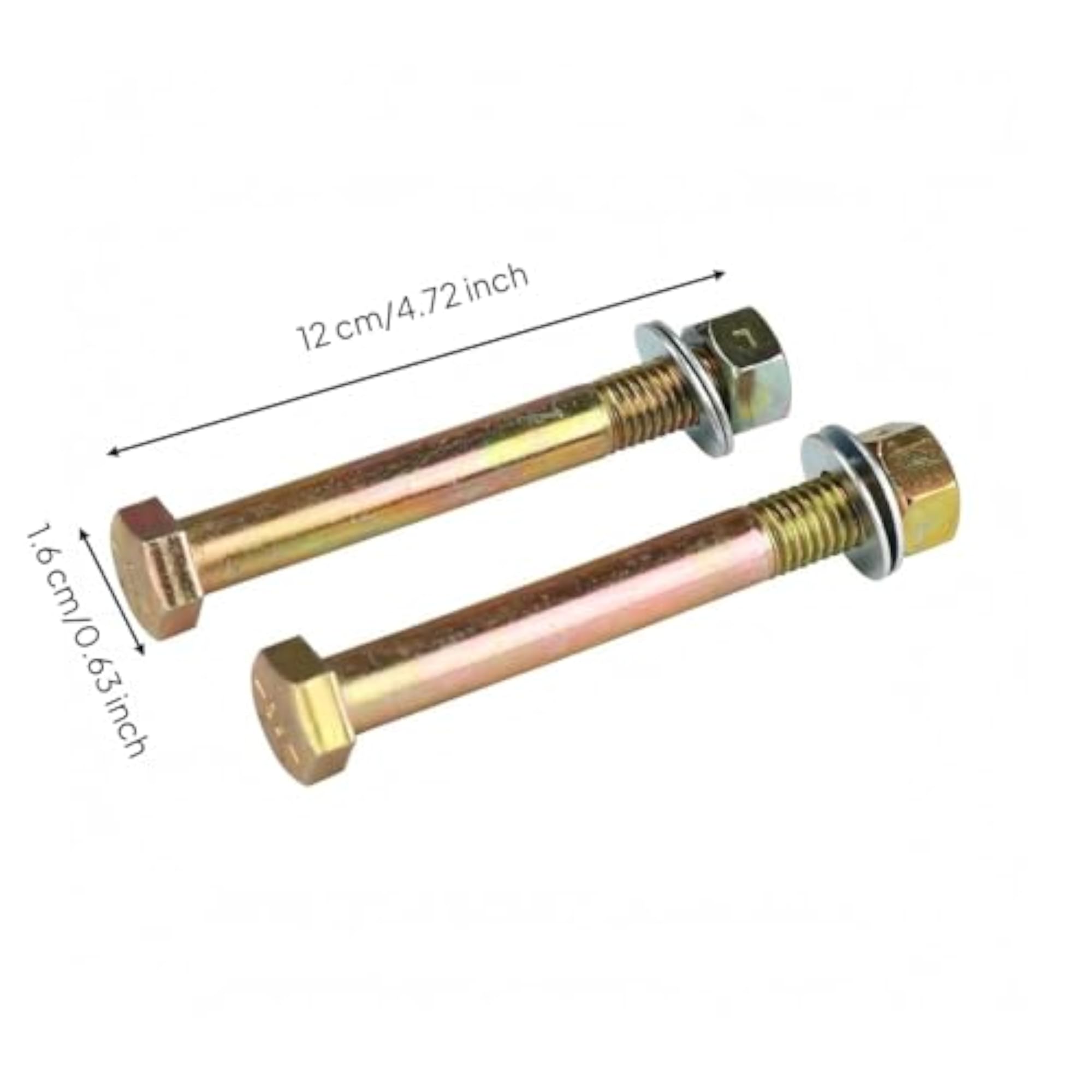 2 Pieces with Flat Washers Adjustable Tow Coupler Hardware