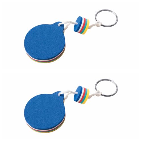 ONE SHOP di Bracalente Piero Llavero flotante ideal para embarcaciones náuticas, mar, lago, pesca, las llaves están seguras no hundiendo antiestrés cadena de metal cromado 2 piezas, multicolor, S