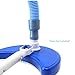 SWIMLINE HYDROTOOLS Manual Pool Vacuum Head Attachment For Inground & Above Ground Pools |Weighted Swimming Pool Vac Head Half Moon W/ Bristles| Swivel Hose 1-1/4 or 1-1/2’’| Clean Debris Corners