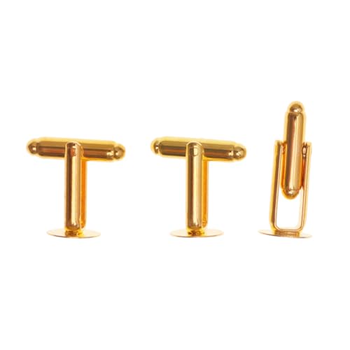 Set de 20 Mancuernas de Metal Redondas estilo Francés para Hombre miniatura 5
