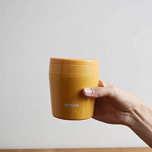Bocal à soupe isotherme Tiger MCL-B025-YS de 250 ml en jaune safran pour repas chaud