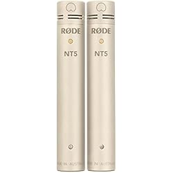 RØDE NT5 (Matched Pair) Micrófono de condensador de pequeño diafragma premium RØDE NT5 de ½´´ (par coincidente) para producción musical y grabación de instrumentos