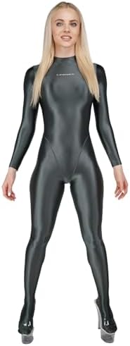 LEOHEX フルボディスーツ レディース シャイニー ゼンタイ アップグレード生地 高弾性スパンデックス キャットスーツ ソフトで快適 詳細画像1