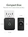 AVANTEK Wireless Door Bell, CB-21 Mini Waterproof Wireless Doorbell Operating at Over 1000 Feet, 2 Remote Buttons Can Have Different Tones, 52 Melodies, CD Quality Sound and LED Flash