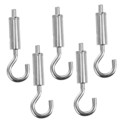 Cabilock 5Pcs Gancho de Latón y Ojo Tensores para Cables para Instalación de Carteles miniatura 1