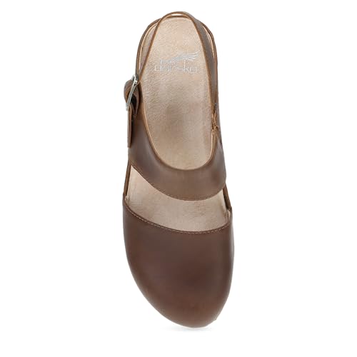 Image of Dansko Lucia Closed-Toe Sandals for Women - Linings from Recycled Materials and Leather for Breathability- Lightweight Rubber Outsole for Long-Lasting Wear