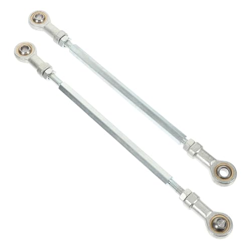 Biellettes de direction pour moto quad en métal argenté filetage M8 pack de 2 pièces