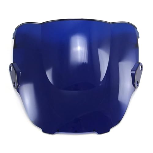 Pare-brise moto double bulle bleu CBR600F3 déviation vent