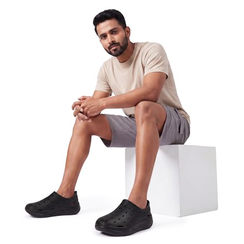 Image of Neeman's Cushers Rainscape Clogs for Men | Water-Friendly Slip-On Clogs | Lightweight Cushioned Comfort | Quick Dry Casual Footwear | Everyday Walking Chappal