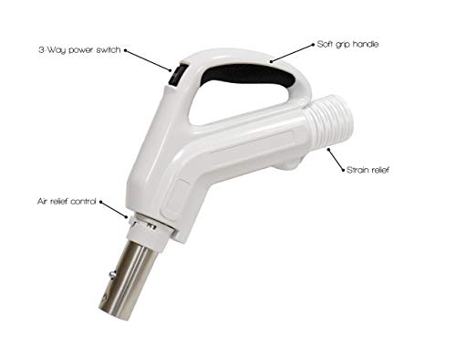 35' "Comet Central Vacuum Attachment Kit with Hose, Power Head & Tools - Works with All Brands of Central Vacuum Units