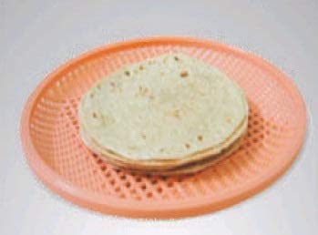 Image of Plastic roti chapati Plate Sandwich Bread Plate Many Purpose for Kitchen,10.5 inch,Blue
