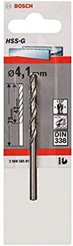 Bosch 2608585922 Din338 HSS-G Metal Drill Bit, 5.0mm x 52mm x 86mm, Silver