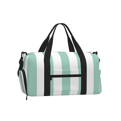 Sac de sport étanche Mexpekil grand format à rayures blanches aquatiques