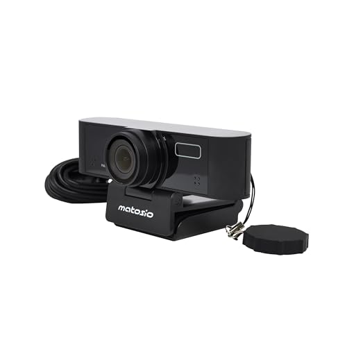 Caméra de visioconférence 1080P USB grand angle autofocus avec double micro