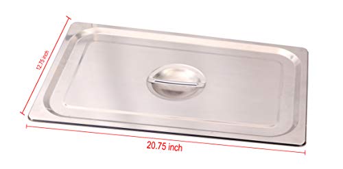 Malabar Trading Company Stainless Steel Gn Pan 1/1 150 Mm Depth (6Gastronorm With Lid (1/1 Mm1 L, 1 Liter)
