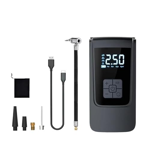 Pompe à air portable pour voiture compresseur pneu écran LCD numérique 12V