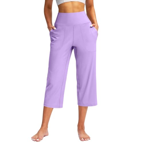Pantalon capri d'été pour femme léger et respirant contre la chaleur
