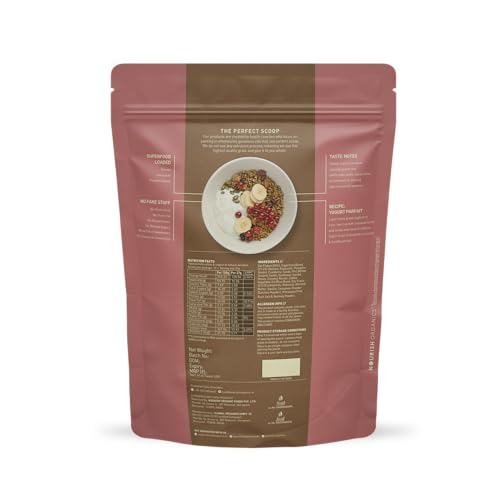 Image of Nourish Organics Cranberry Super Grain Granola, 270g | Quinoa | Oats & Millets | Nuts & Seeds (Pack of 2)