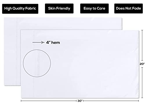 Utopia Bedding Queen Pillowcases - 12 Pack - Bulk Pillowcase Set - Envelope Closure - Soft Brushed Microfiber Fabric - Shrinkage And Fade Resistant Pillow Covers 20 X 30 Inches (Queen, White) #TOP5