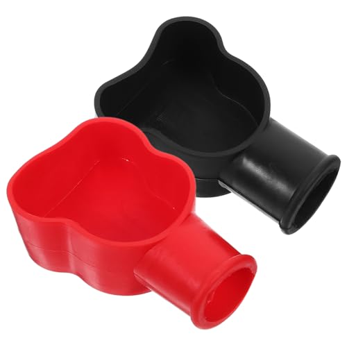 KICHOUSE 2pcs Battery Terminal Insulated Protector for Prevents Circuits High-Temperature Resistance Easy Installation Accessory