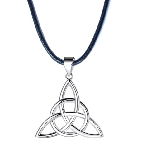 Collar Nudo Celta Plata de Ley- nudo celta plata para mujer y hombre- nudo celta del amor - trinqueta celta