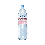 Evian Lot de 8 bouteilles d'eau de 1,5 l