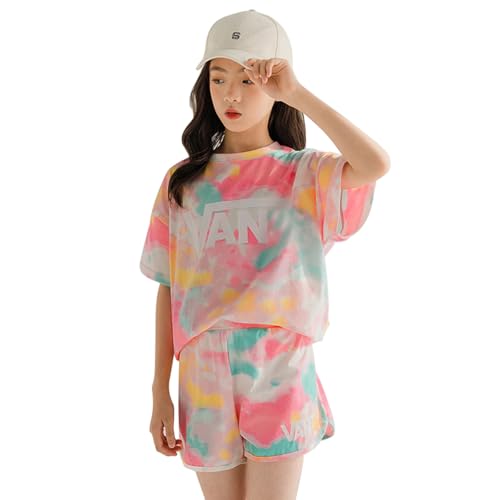 Tilozs Mädchen Trainingsanzug Rundhals-Casual Klamotten + Elastische Taille Jogginghose Kinder Sportanzug 2tlg Bekleidungsset, Farbe, 146(Herstellergröße:150)