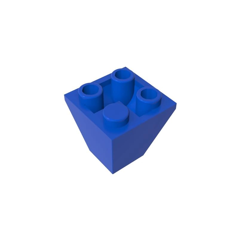 XYEIUGO GDS-1040 3676 Slope Brick 2x2 Corner Inverted Slope, Blue, 50 PCS โ image 1